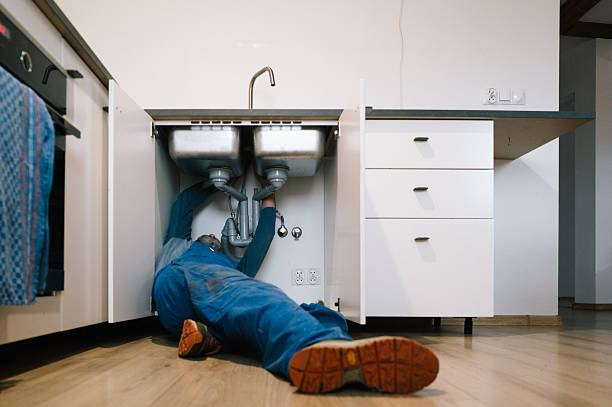 Professional Emergency Plumber technician working in Eastham, MA